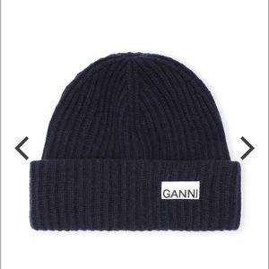 GANNI Rib Knit Beanie